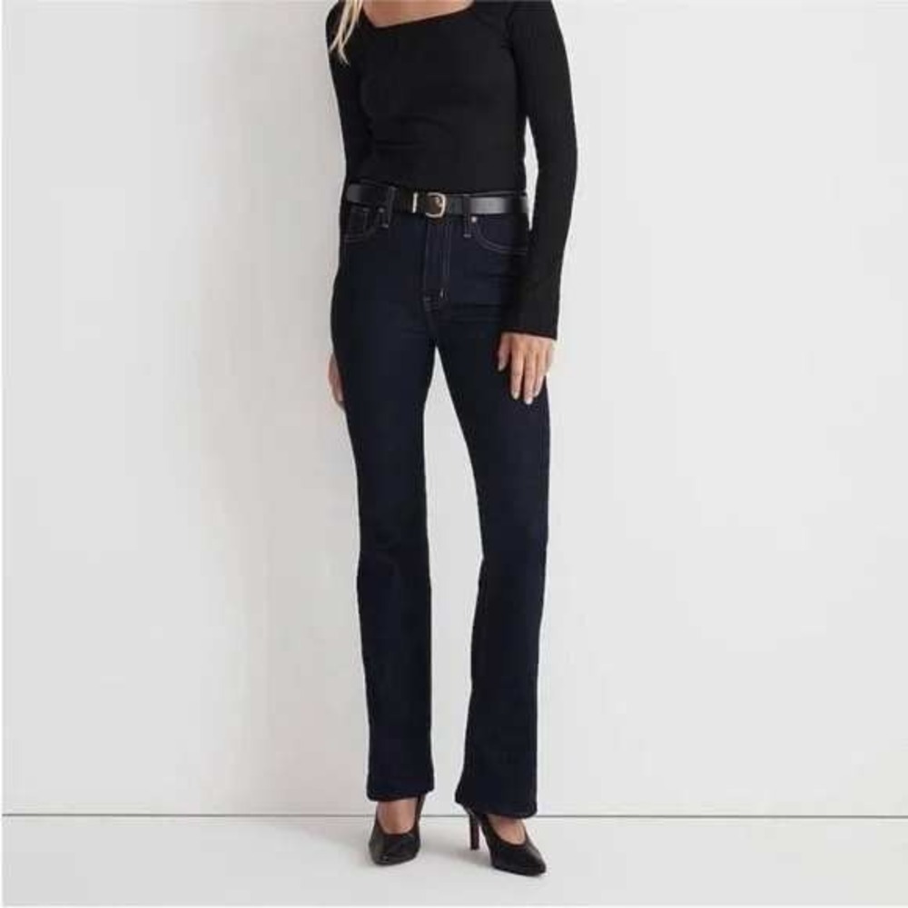 Madewell‎ Skinny Flare Jeans in Rinse Wash NM251 High Rise Dark 27 x 32 Classic